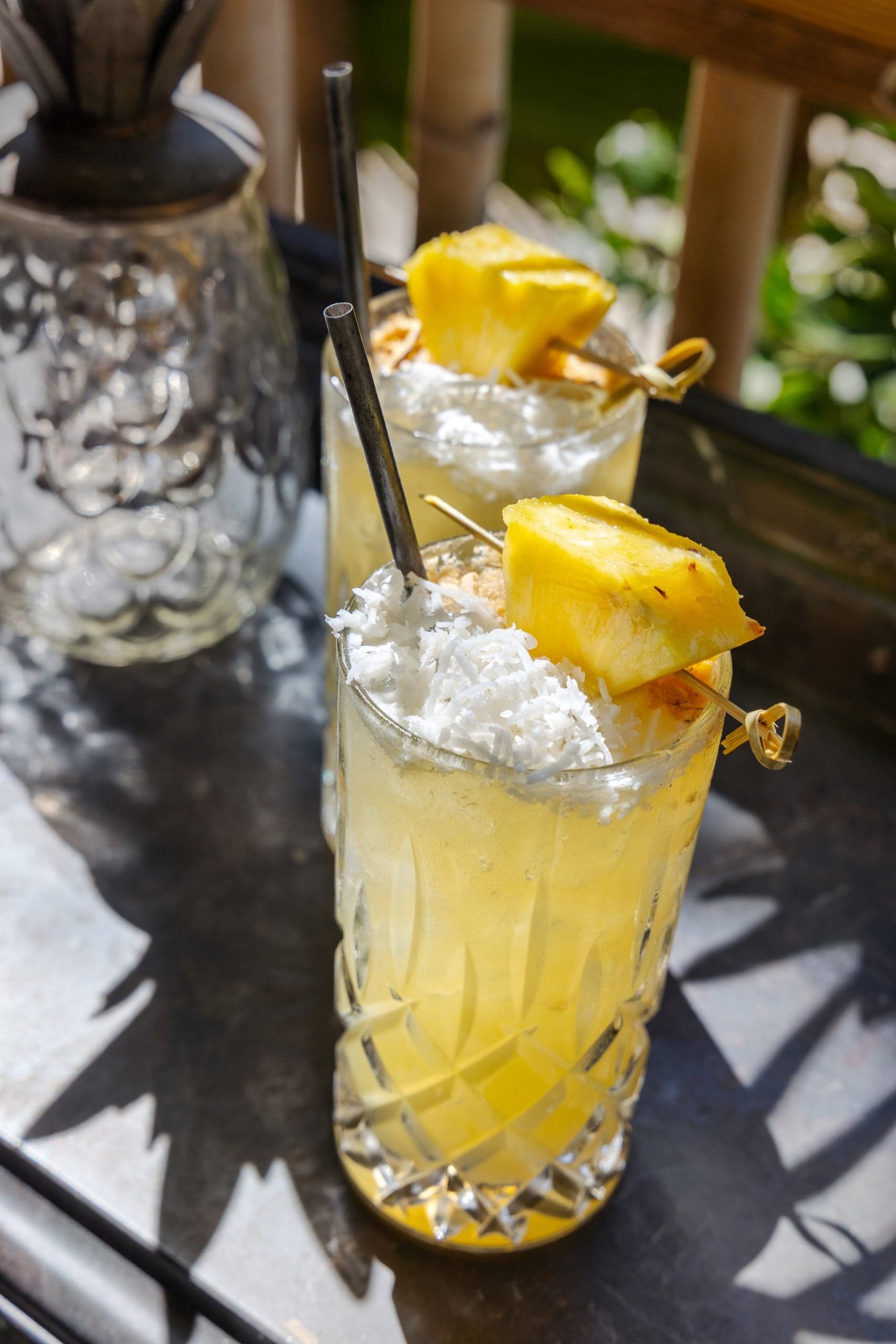 Two cocktails served from the Monkey Bar