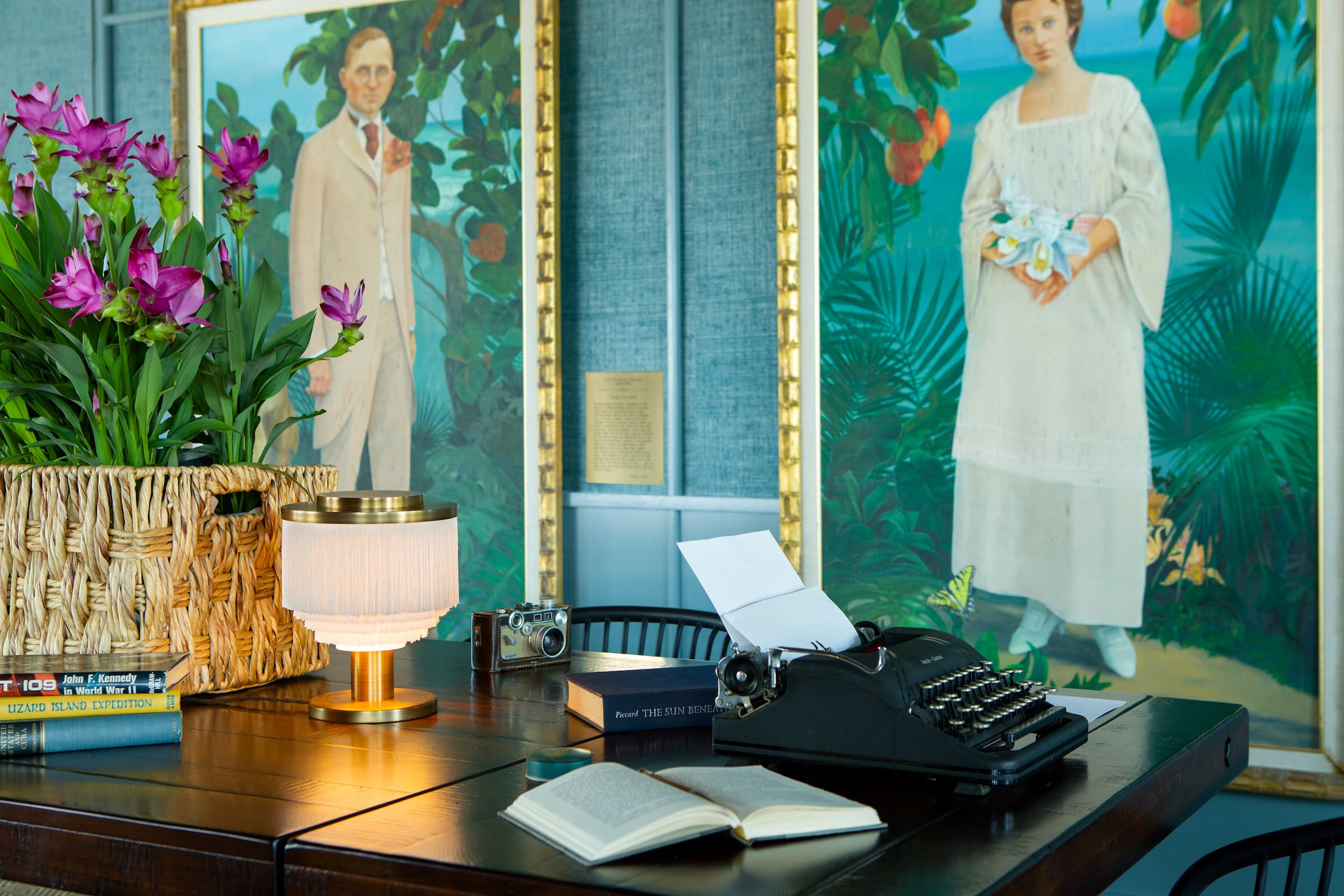 A shot of the decor inside the Great Room at Little Palm Island Resort