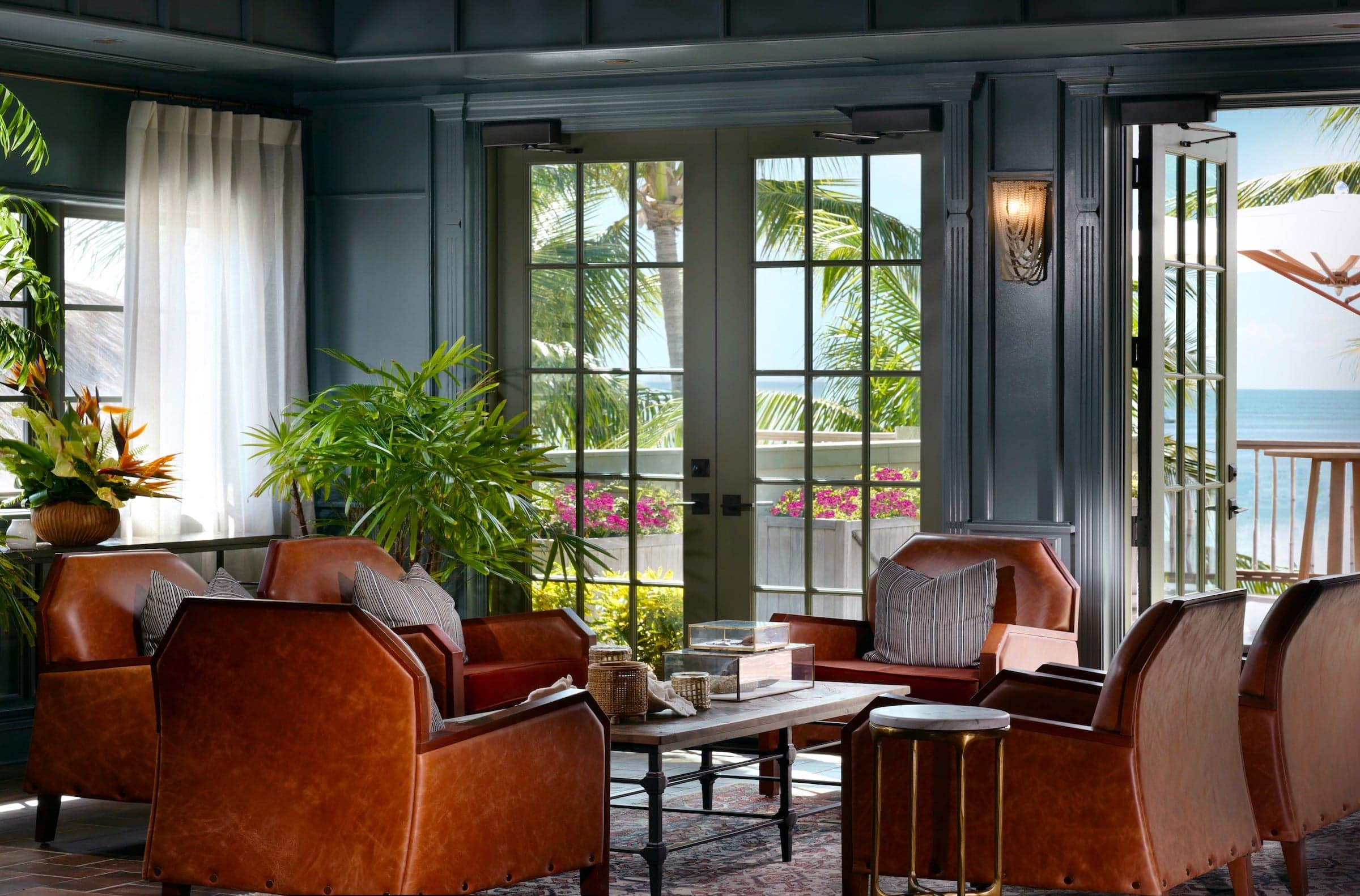 Inside the Great Room at Little Palm Island Resort